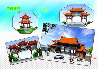 佳木斯仿古建筑 仿古涼亭 古建彩繪畫 亭臺樓閣修